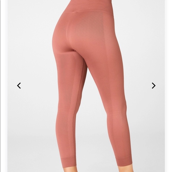 Fabletics High-Waisted Seamless Rib 7/8 Leggings - Picture 3 of 5